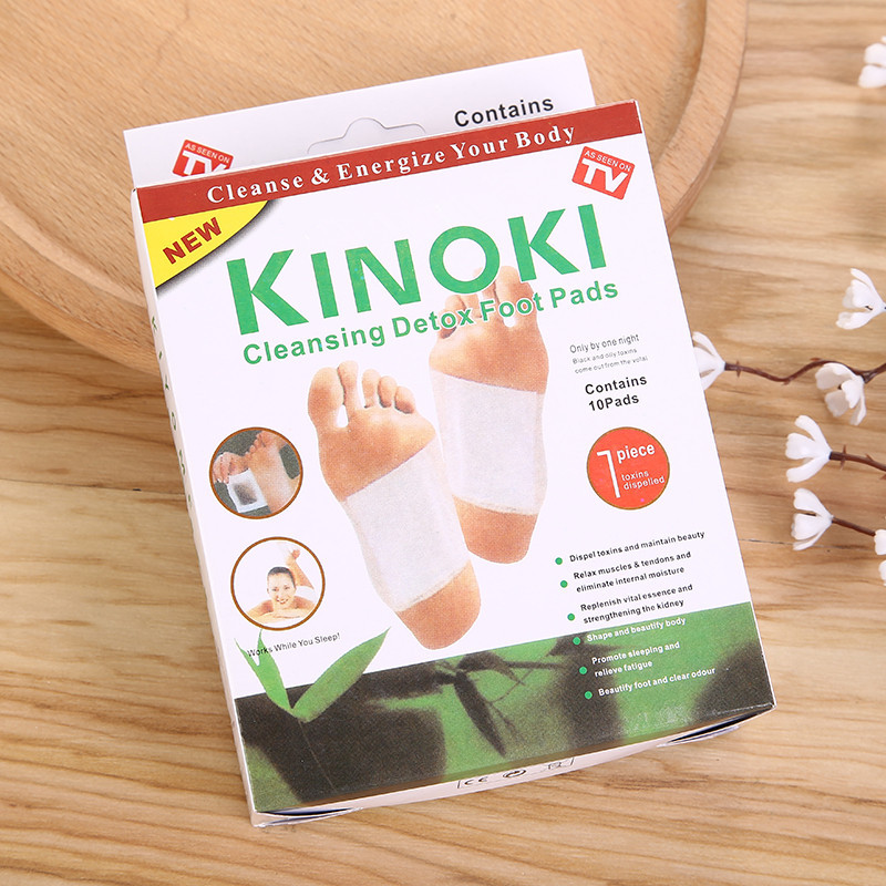 [HOME]KINOKI คิโนกิ แผ่นเเปะเท้า แผ่นแปะเท้าดูดสารพิษ แผ่นเเปะเท้าเพื่อสุขภาพ Detox Foot Pad