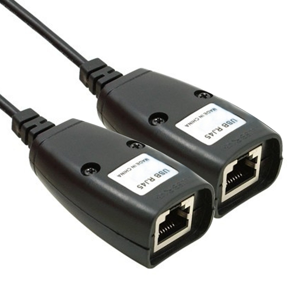 2pcs to RJ45 LAN Cable Adapter Extender Cat5 RJ45 Cat6 Patch Cord USB Extension Lan Network Ethernet Repeater Cable