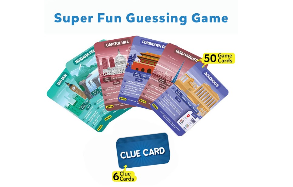 Skillmatics Card Game Guess in 10 Legendary Landmarks Gifts for