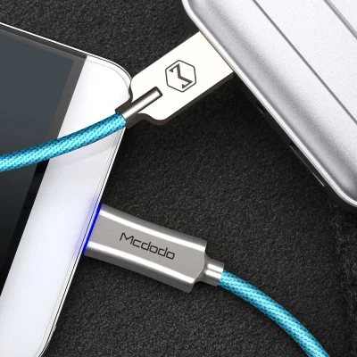 MCDODO 1.5M Auto disconnect Knight Seires Micro USB Data Sync Charger Cable for Samsung Huawei