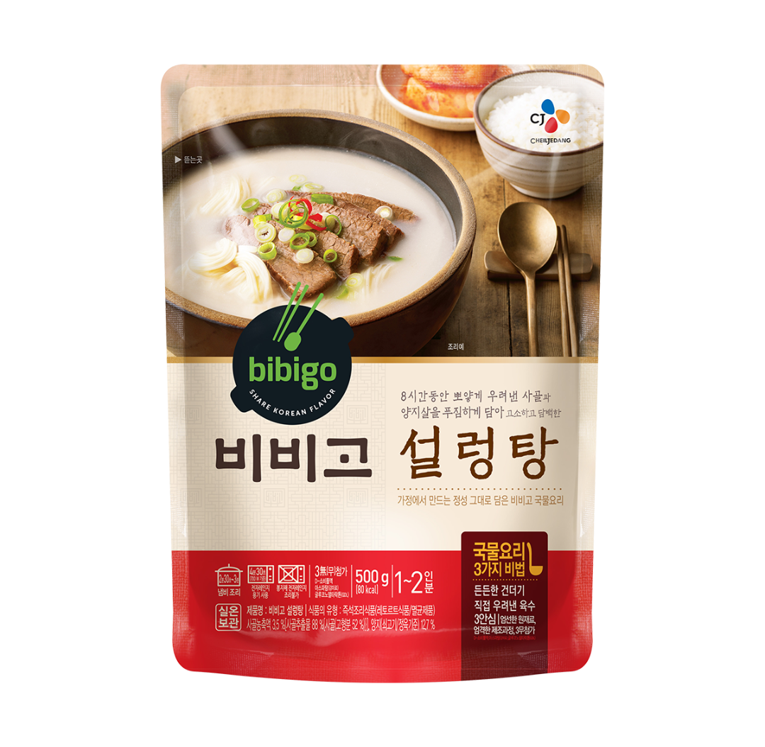 [Original] 비비고설렁탕 CJ bibigo Beef Bone Soup with Brisket (ซุปกระดูกวัวปรุงสำเร็จรูป) 500g