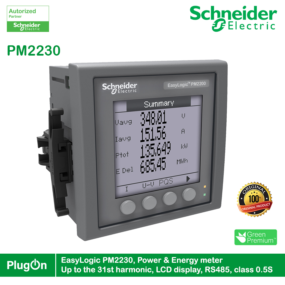 Schneider Electric EasyLogic PM2230, Power & Energy meter, up to the