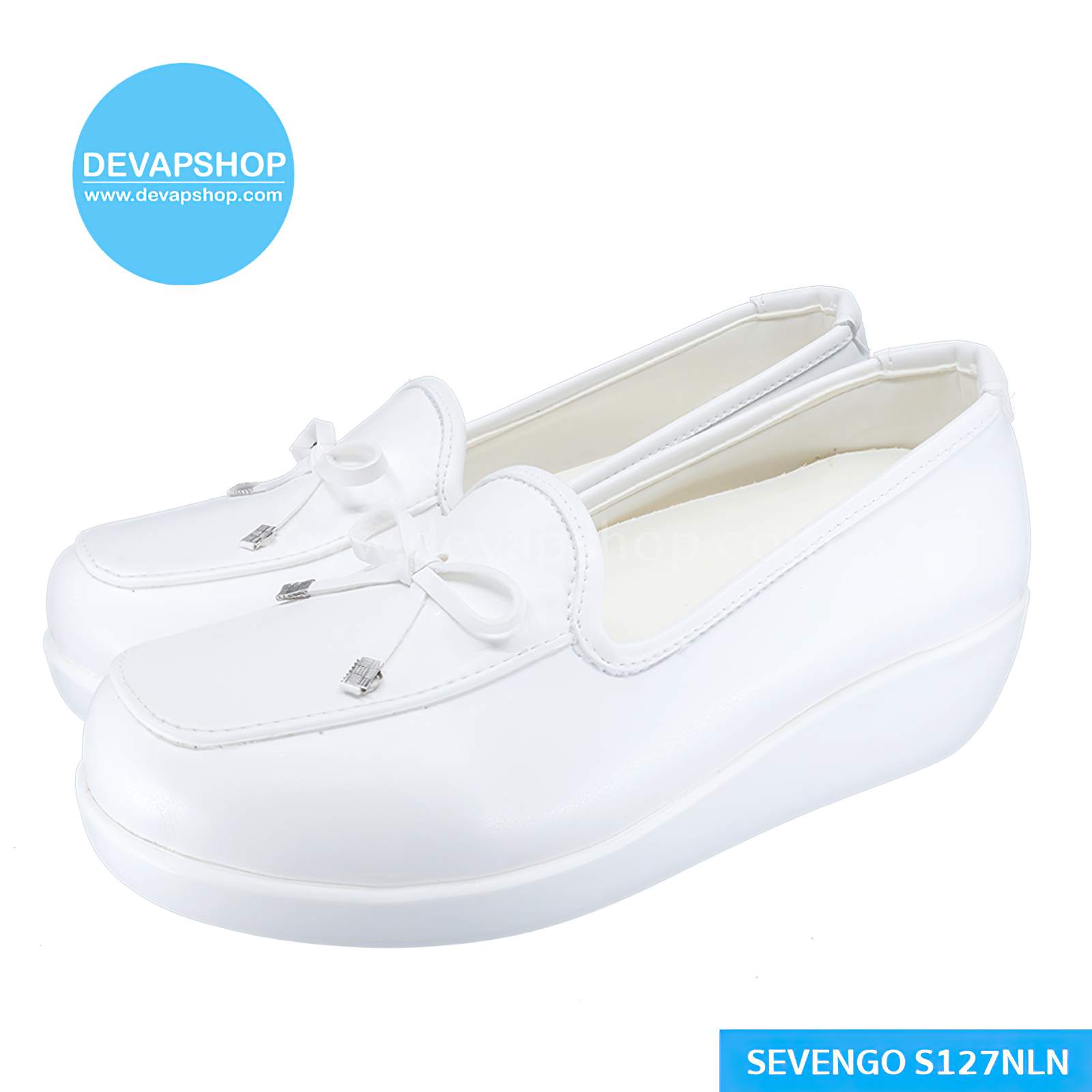 SEVENGO รหัส S127NLN รองเท้าพยาบาล รองเท้านักศึกษาพยาบาล รองเท้าสีขาว Nurse Shoes By DEVAPSHOP สี สีขาว สี สีขาว