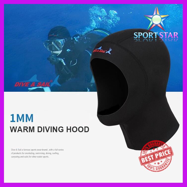 Ultrathin 1mm Neoprene Scuba Dive Cap Hood Equipment Sun Protection and
