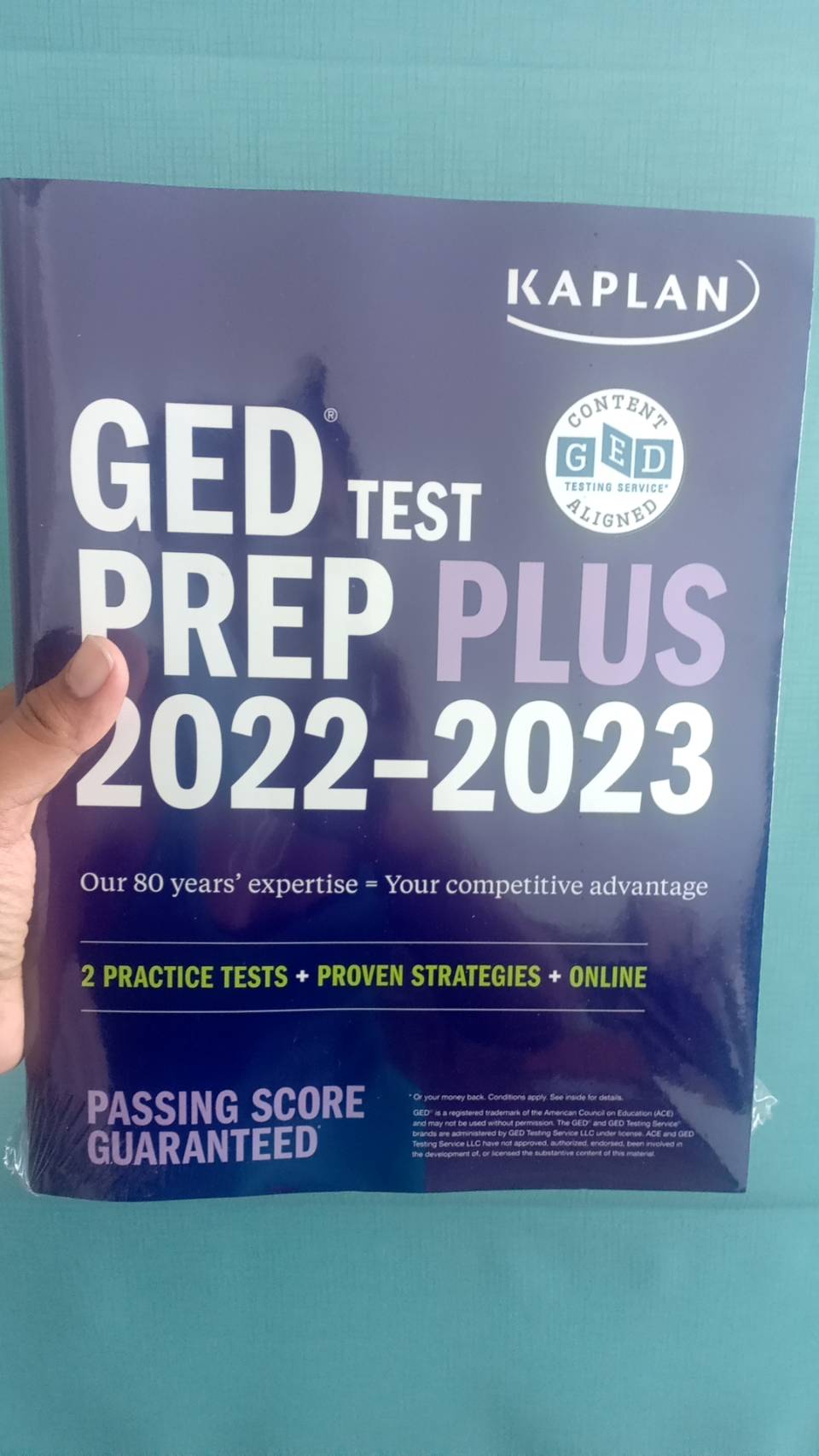 หนังสือแท้ 100 Kaplan GED Test Prep Plus 20222023 หนังสือจริงๆพร้อม