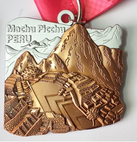 เมืองโบราณมาชูปิกชู (Machu Picchu) - Virtual run งานวิ่ง วิ่งเอง วิ่งแถวบ้าน เหรียญวิ่ง เหรียญรางวัล เหรียญสร้างแรงบันดาลใจในการวิ่ง