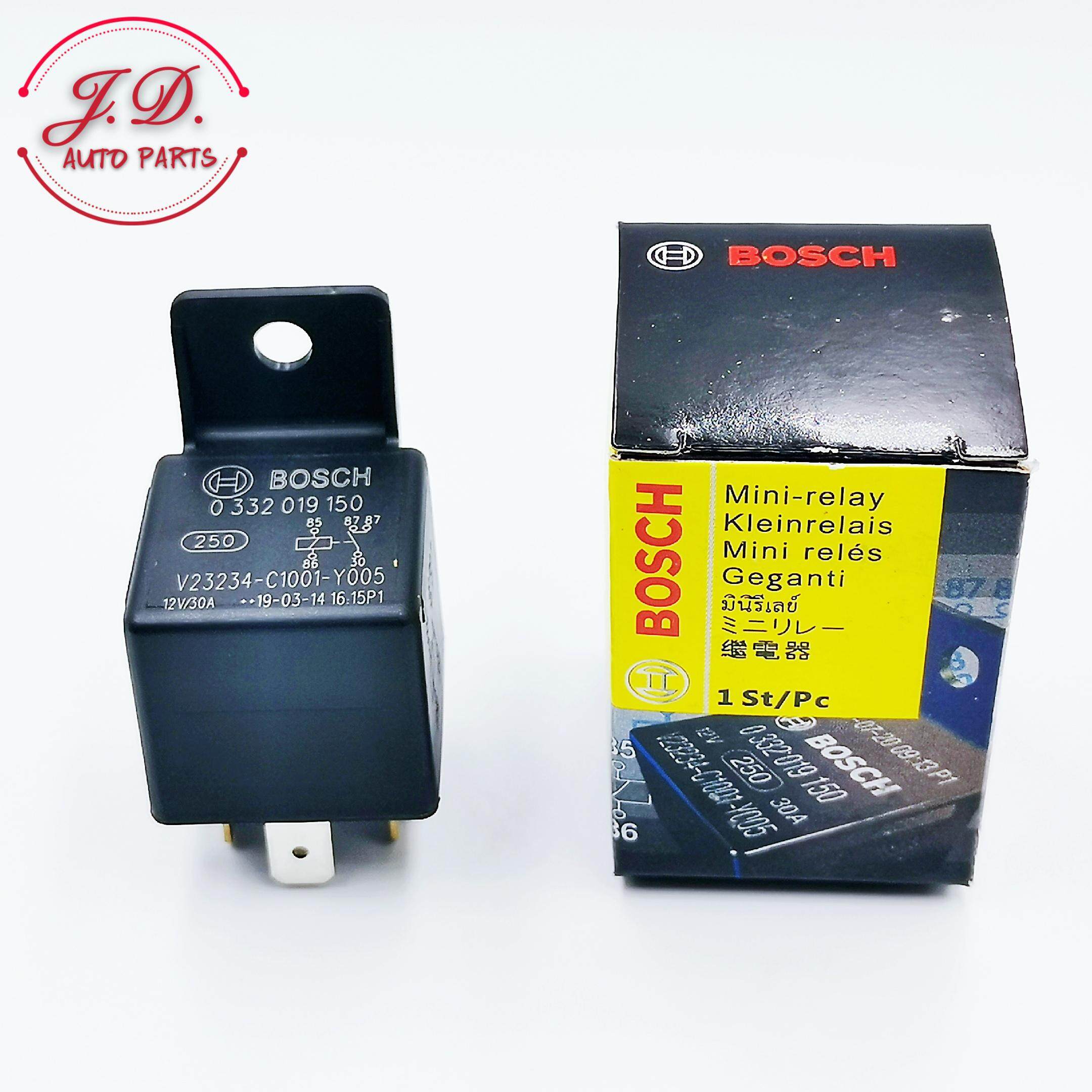 Bosch เเท้ รีเลย์ Relay 5 ขา 12V สำหรับรถยนต์ทุกรุ่น