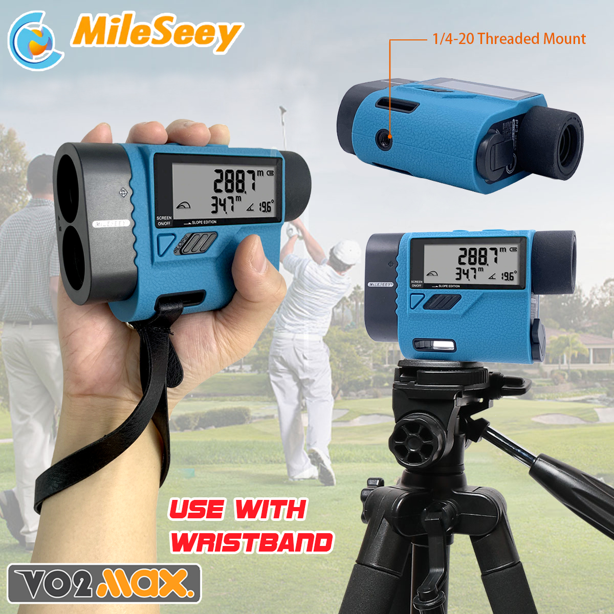 MileSeey กล้องวัดระยะ รุ่นโปร Golf Laser Rangefinder PF3S600M เลเซอร์