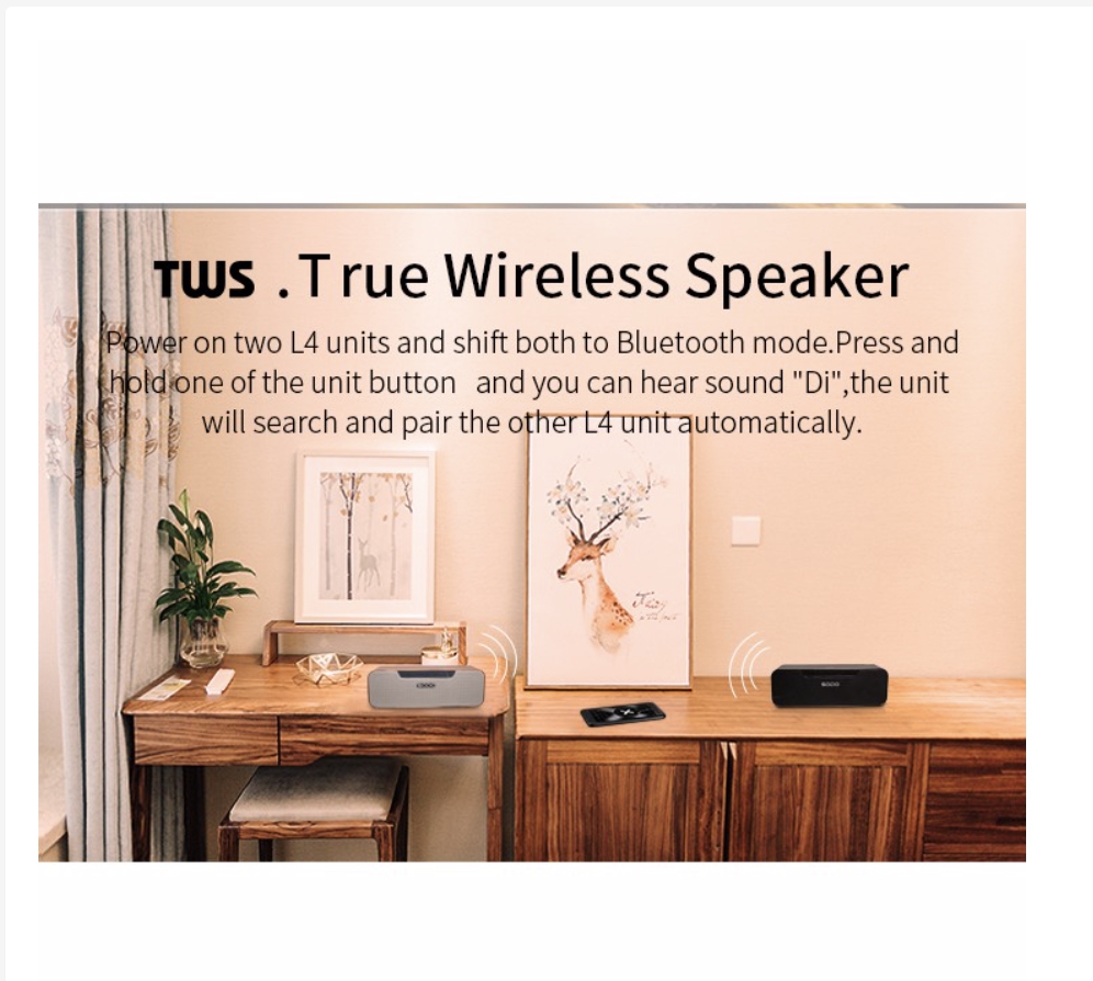 ลำโพงเสียงดี SODO L2-LIFE Bluetooth speaker 16W ลำโพงบลูทูธ สเตอริโอ ...