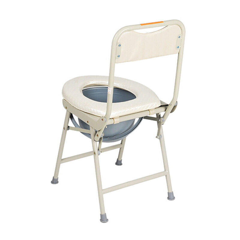 เก้าอี้นั่งถ่าย กะทัดรัด มีพนักพิง พับได้ Compact Size Commode Chair โถ