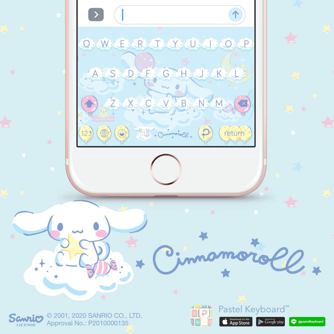 Cinnamoroll In Daydream Keyboard Theme⎮ Sanrio (E-Voucher) for Pastel Keyboard App