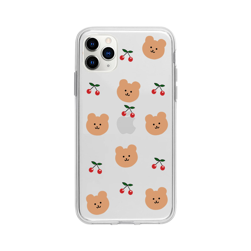 売り込み 可愛い Cartoon Waggle Bear in the Jungle カートゥーン ざわざわ ジャングルの クマ キャラクター アート  デザイン iPhone ケース 互換 対応と Galaxy 対応 TPU ソフト カード入れ クリア ポケット Pocket スマホケース  BC-BTS-41-03-X007 note9 並行輸入品 ...