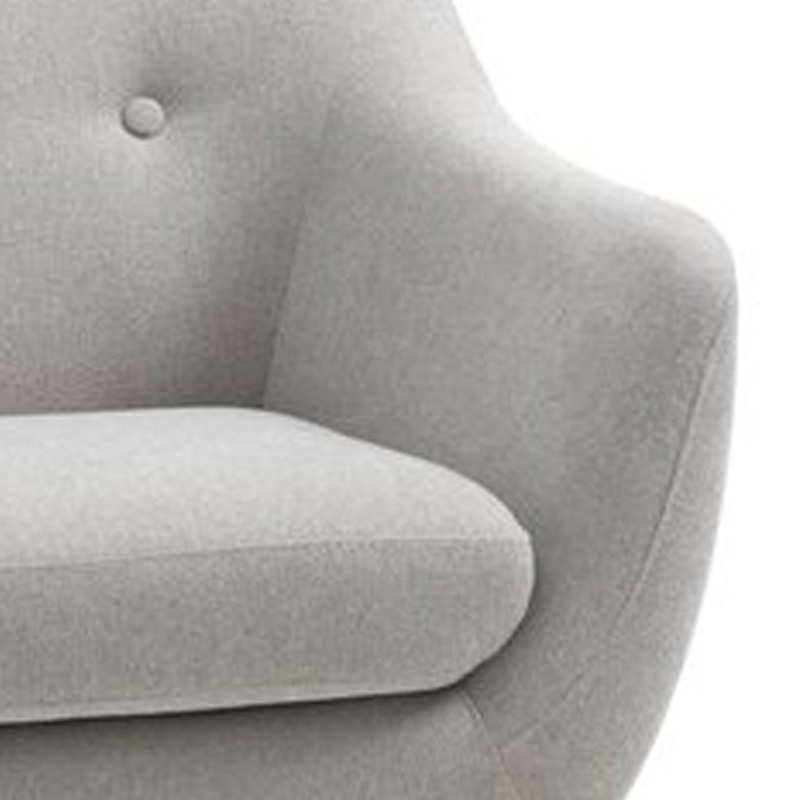 JYSK อาร์มแชร์ EGEDAL 84x81x82 เทาอ่อน/ไม้ (เก้าอี้อาร์มแชร์ อาร์ม