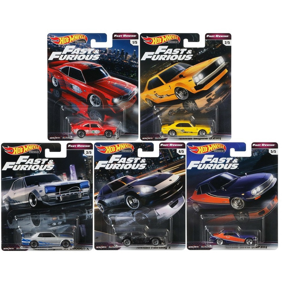 ชุดรถเหล็ก ลิขสิทธิ์แท้100% ราคาร้านส่ง Hot Wheels Fast Furious Fast Rewind