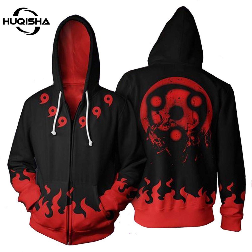 Anime Naruto Red Cloud Cosplay Jackets Men Hoodies Sweatshirts Uzumaki ...