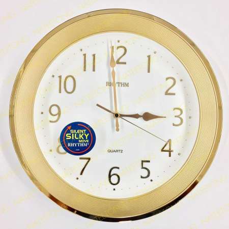 RHYTHM Japan นาฬิกาแขวนเดินเรียบ  ขนาด 12.5 นิ้ว CMG468NR18