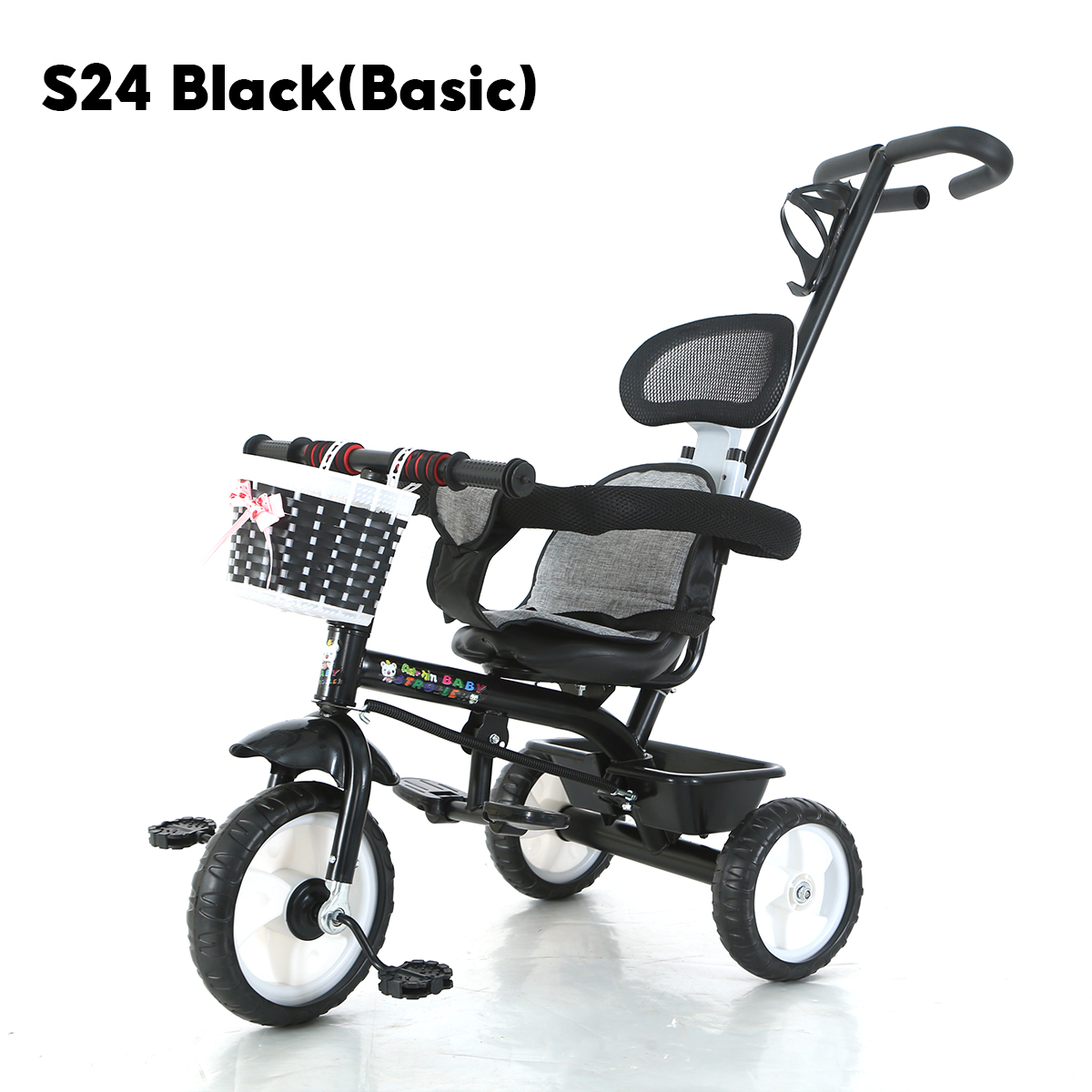 Baby Mabo, Baby Stroller, 3-Wheeled Children's Bicycle, 1-6 Years Old, Can Be Pushed in 2 Directions, Reclining Adjustable (Sitting/Lying/Lying down), Seat Rotates 360 Degrees.