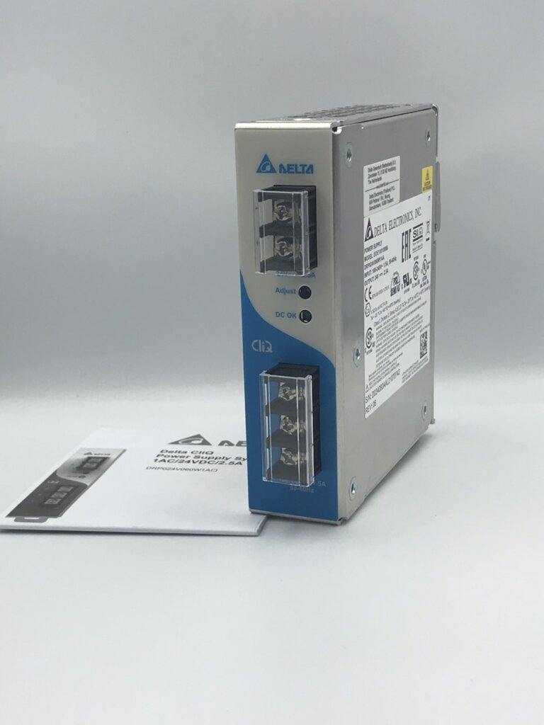 Delta Power Supply DRP024V060W1AA 24V/2.5A (60W) , Input 220 AC 1Phase