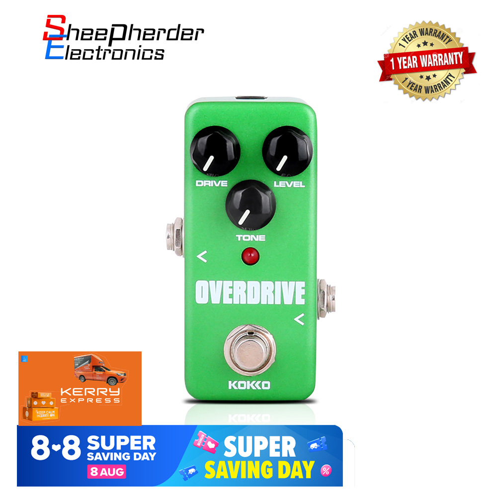 【มีสินค้า】KOKKO FOD3 MINI Overdrive True BYPASS Overload STOMP BOX เอฟเฟคกีต้าร์เสียงแตกแบบ Overdrive Sheepherder electronics