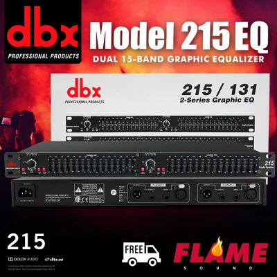 DBX eq 215 Dual Channel 15-Band Equalizer 1U Rack Mount - intl
