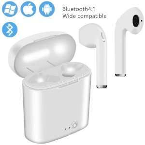 LKP  TWS หูฟังมินิบลูทูธ แบบไร้สาย V4.2 เสียงแบบโมโนโทน พร้อมกล่องชาร์จไฟในตัว สามารถใช่ได้ ( IOS ,Android ) สีขาว LKP  TWS หูฟังมินิบลูทูธ แบบไร้สาย V4.2 เสียงแบบโมโนโทน พร้อมกล่องชาร์จไฟในตัว สามารถใช่ได้ ( IOS ,Android ) สีขาว