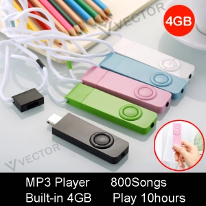 สินค้า เครื่องเล่น Mp3 Player มีหน่อยความจำในตัว 4GB งานดี ขายดี iPod Player 4GB Slim MP3 Music Player  MP3 Player