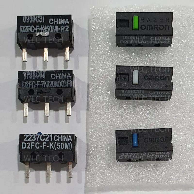 ภาพหน้าปกสินค้าOmron Micro Switch D2FC-F-7N(20M)(OF) D2FC-F-K(50M) D2FC-F-K(50M)-RZ อะไหล่ไมโครสวิทช์เมาส์ 1 อัน จากร้าน WLC Tech บน Lazada