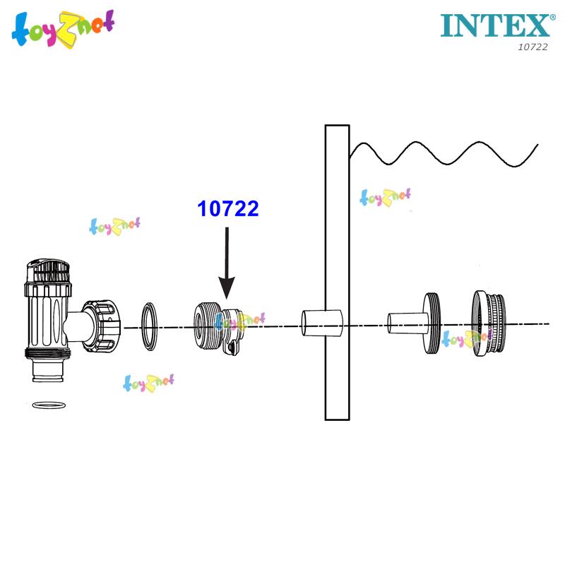 Intex Adapter B (Connecting Plunger Valve/Bigger Filter Pump to Small ...