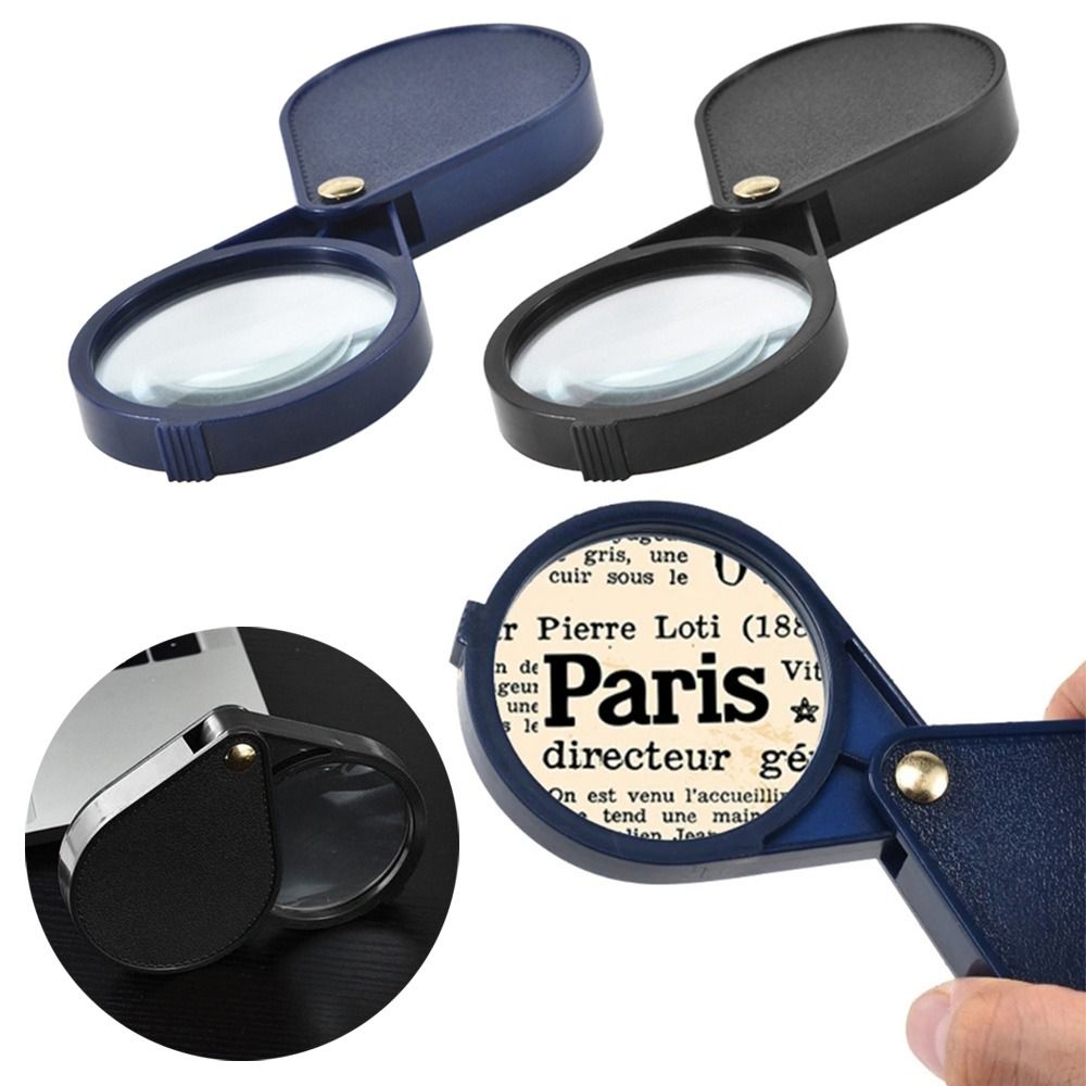 10x folding pocket magnifier 2.56''diameter loupe