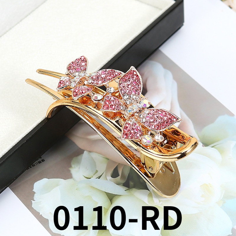 South Korea's new butterfly Rhinestone hairpin fashion colorful hair accessories