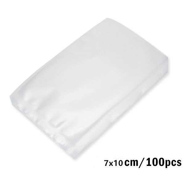 100pcs Vacuum Bag ถุงซีลสูญญากาศ ลายนูน เหนียว หนา ถุงซีลถนอมอาหาร ถุงซีน ใช้กับเครื่องซีลถุงสูญญากาศ ถุงซีล