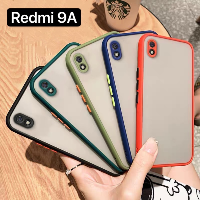 [พร้อมส่งจากไทย] Case Xiaomi Redmi 9A เคสกันกระแทก ปุ่มสีผิวด้าน กันรอยกล้อง ขอบนิ่มหลังแข็ง