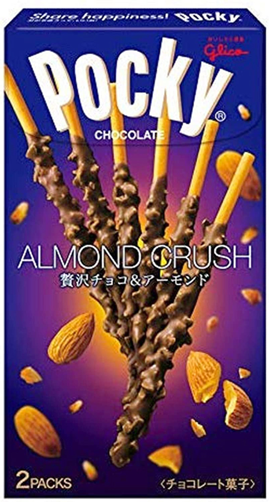 Glico ป๊อกกี้ Pocky Almond Crush 41กรัม ขนมญี่ปุ่น