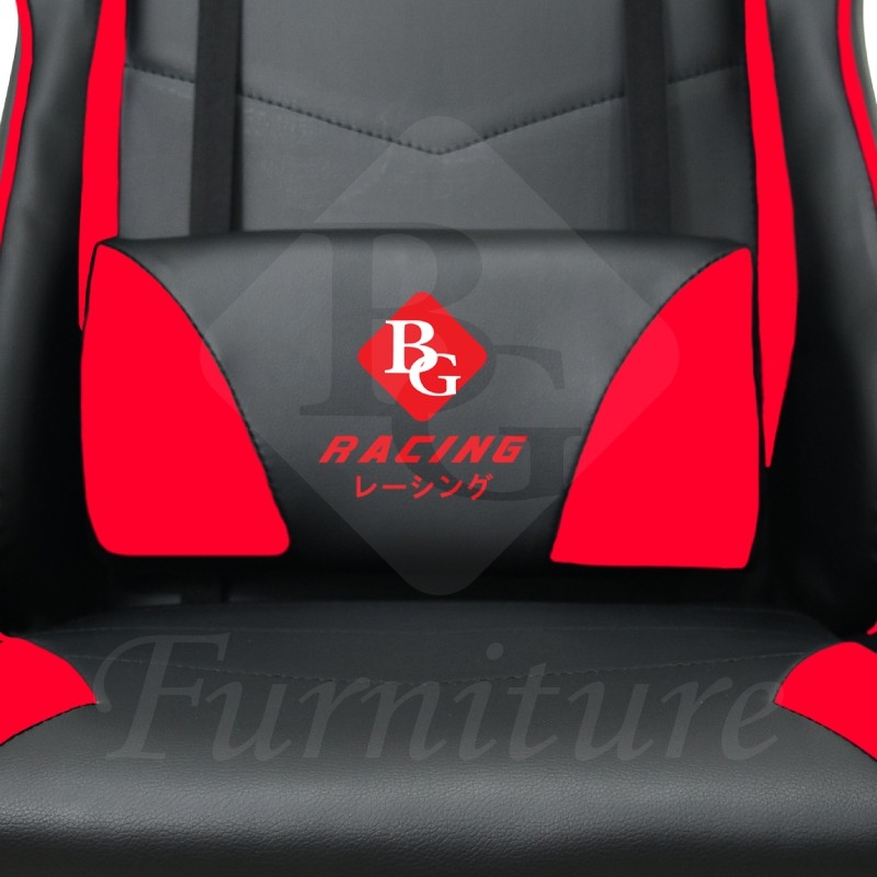 BG Furniture Racing Gaming Chair เก้าอี้เล่นเกม เก้าอี้เกมมิ่ง ปรับความสูงได้ รุ่น E-02