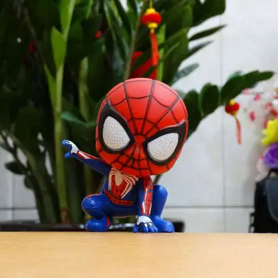 CAILIANG For Kids Kawaii Collectible Model Miniatures Cartoon Scultures Spiderman Spiderman Action Figures Figurine Model Doll Ornaments Toy Figures