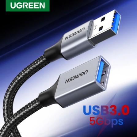 Ugreen USB 3.0 Cable USB Extension Cable Male to Female Data Cable USB3.0 Extender Cord for PC TV USB Extension Cable