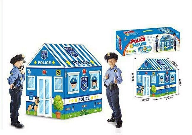 ✨เต็นท์สถานีตำรวจ พับเก็บได้ เต้นท์เด็ก บ้านบอลเด็ก เต้นท์บ้านบอล Police Tent House/ Playhouse Toy/ Kids