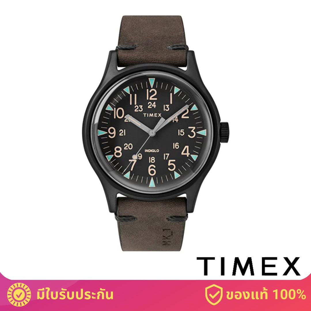 Timex TW2R96900 นาฬิกาข้อมือผู้ชาย สายหนัง สีน้ำตาล Timex ThaiPick