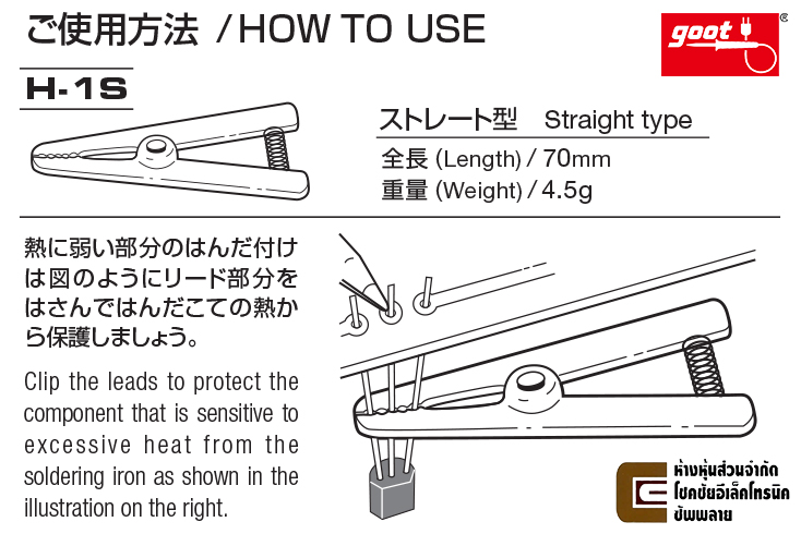 Goot คลิปหนีบระบายความร้อน Heat Clips ผลิตจากอลูมิเนียม เลือกแบบหรือแพ็คคู่  (Made in Japan) | Lazada.co.th