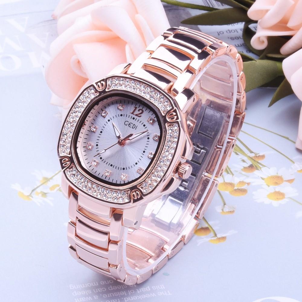 นาฬิกาข้อมือ นาฬิกาผู้หญิง GEDI รุ่น 3200 Women Fashion watches ของแท้ แถมกล่อง นาฬิกาแฟชั่น พร้อมส่ง มีการชำระเงินเก็บเงินปลายทาง Casual Bussiness Watch นาฬิกาข้อมือผู้หญิง จีดี้ ล้อมเพชร