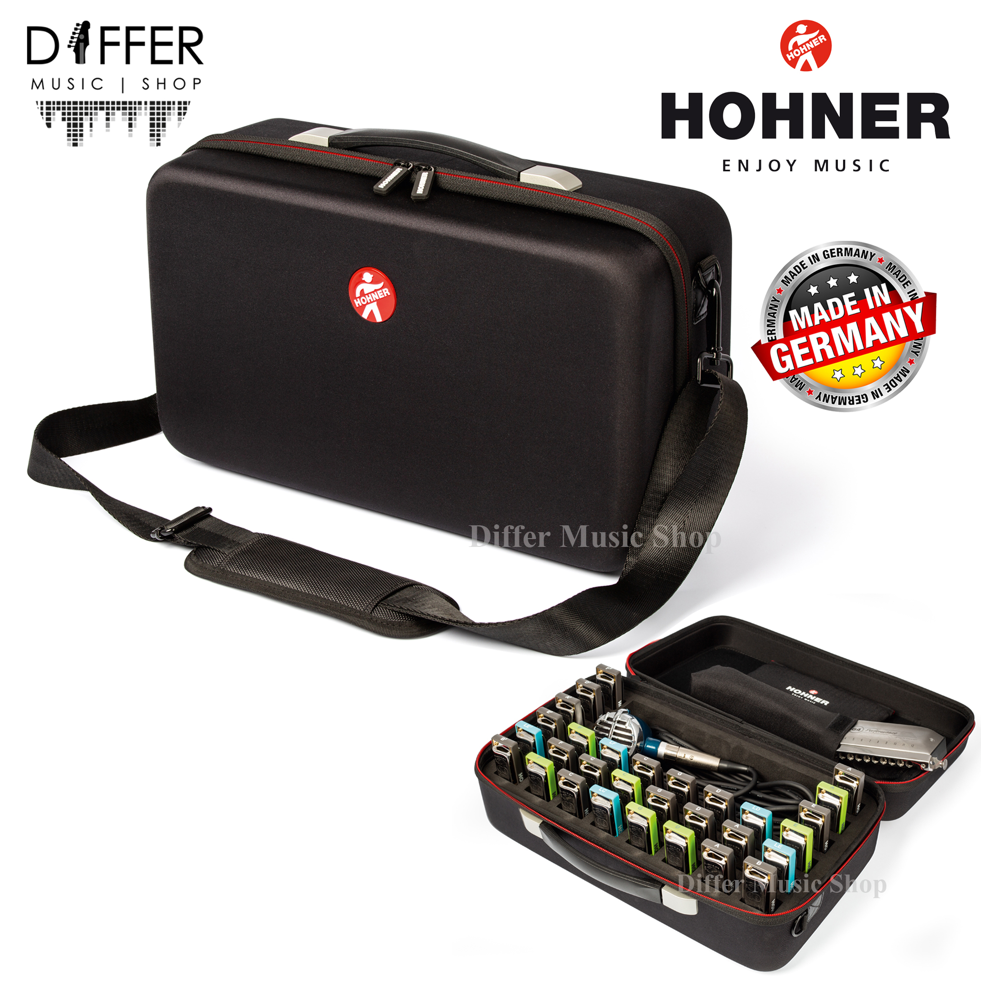 กระเป๋า กล่องเคส เก็บเม้าออแกน ฮาร์โมนิก้า HOHNER รุ่น Flex Case XL