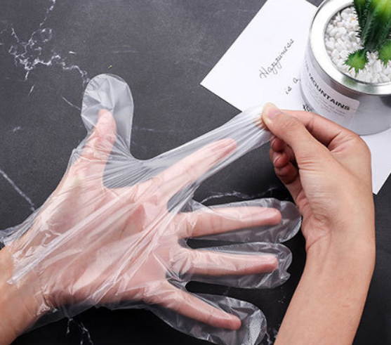 (100ชิ้น)ถุงมือสำหรับใช้แล้วทิ้ง ถุงมือพลาสติกใช้แล้วทิ้ง ถุงมือทำครัว ทำความสะอาดบ้าน ล้างจาน ถุงมืออเนกประสงค์