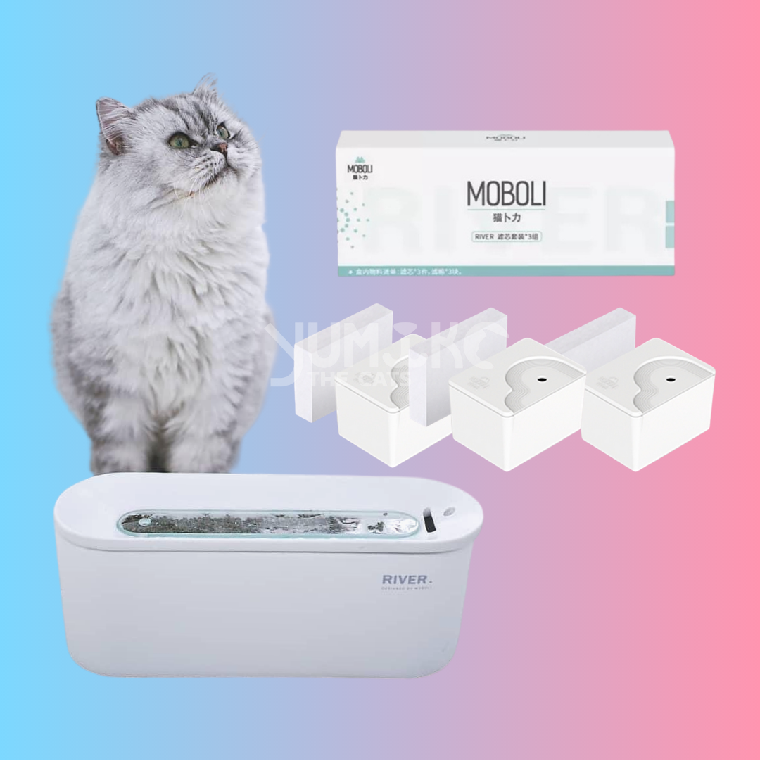 [พร้อมส่งจากร้านคนไทยกันเอง] ไส้กรองสำหรับลำธารให้น้ำแมว Moboli RIVER Filter Replacement (3 ชุด) by Yumiko the Cat