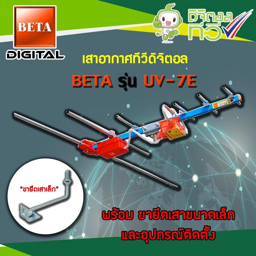 ดูภาพ เสาอากาศดิจิตอลทีวี BETA UHF รุ่น UV-7E พร้อมขายึดเสาอากาศขนาดเล็ก <br/>เพิ่มเติม เสาอากาศดิจิตอลทีวี BETA UHF รุ่น UV-7E พร้อมขายึดเสาอากาศขนาดเล็ก