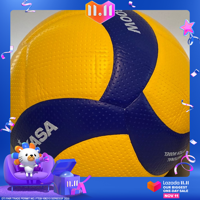 MIKASA V300W Volleyball ลูกวอลเลย์บอล มิกาซ่า วอลเลย์บอล with Free Needles and Netbag