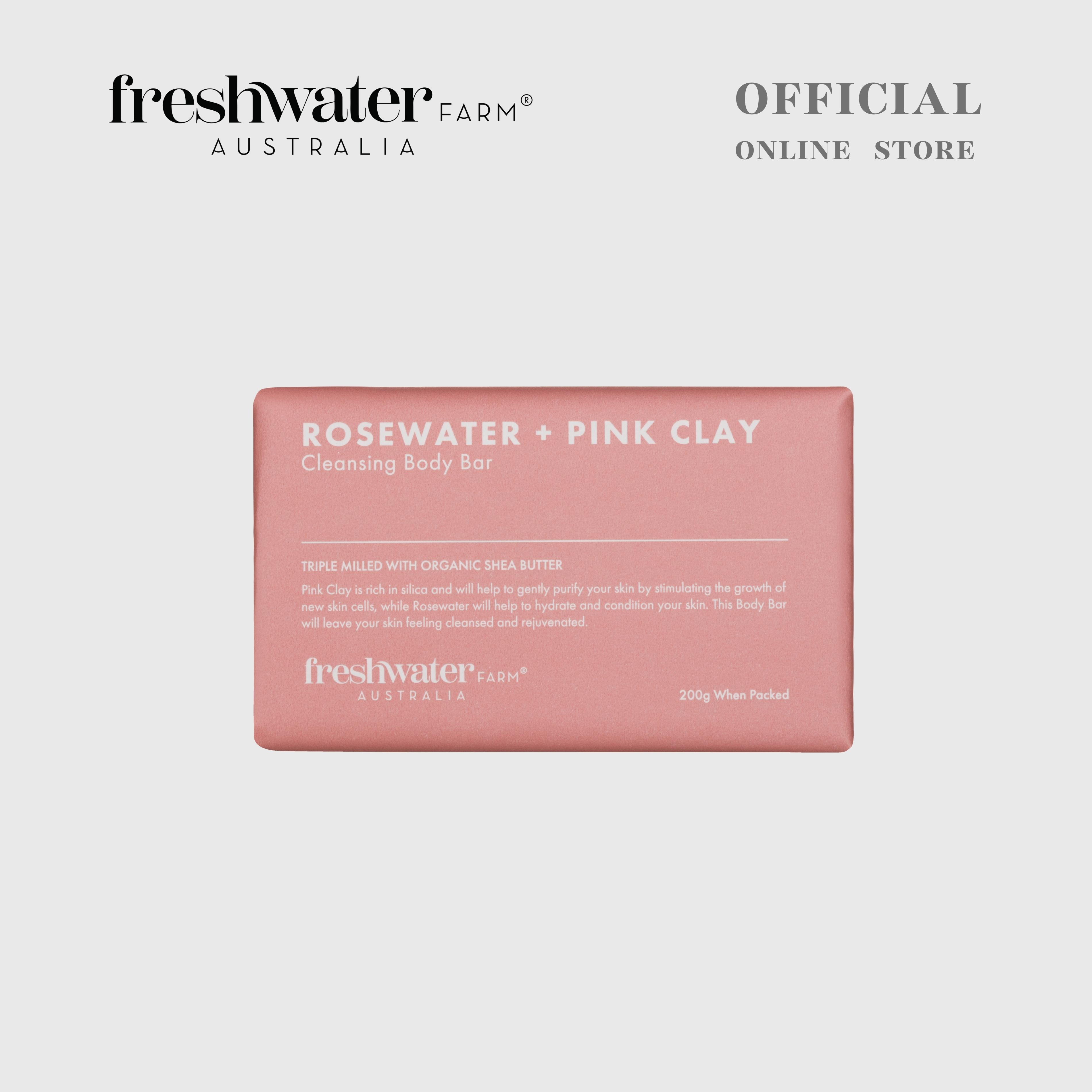 BODY SCRUB  Cleansing Rosewater + Pink Clay 200g – FreshwaterFarm