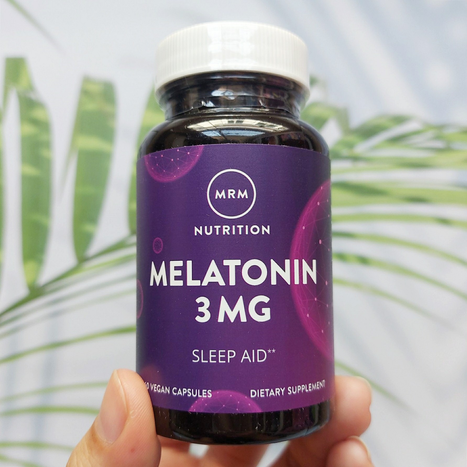วิตามินนอนหลับ Nutrition Sleep Aids 3 mg 60 Vegan Capsules (MRM®) หลับลึก หลับสบาย