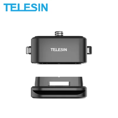 TELESIN Aluminum Slide Lock Quick Release Plate + Base Kit for DSLR Camera