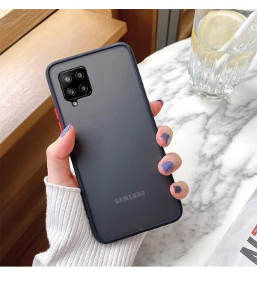 [ส่งจากไทย] Case Samsung galaxy A12 เคสโทรศัพท์ ซัมซุง เคสกันกระแทก ขอบสีหลังขุ่น เคส Samsung A12