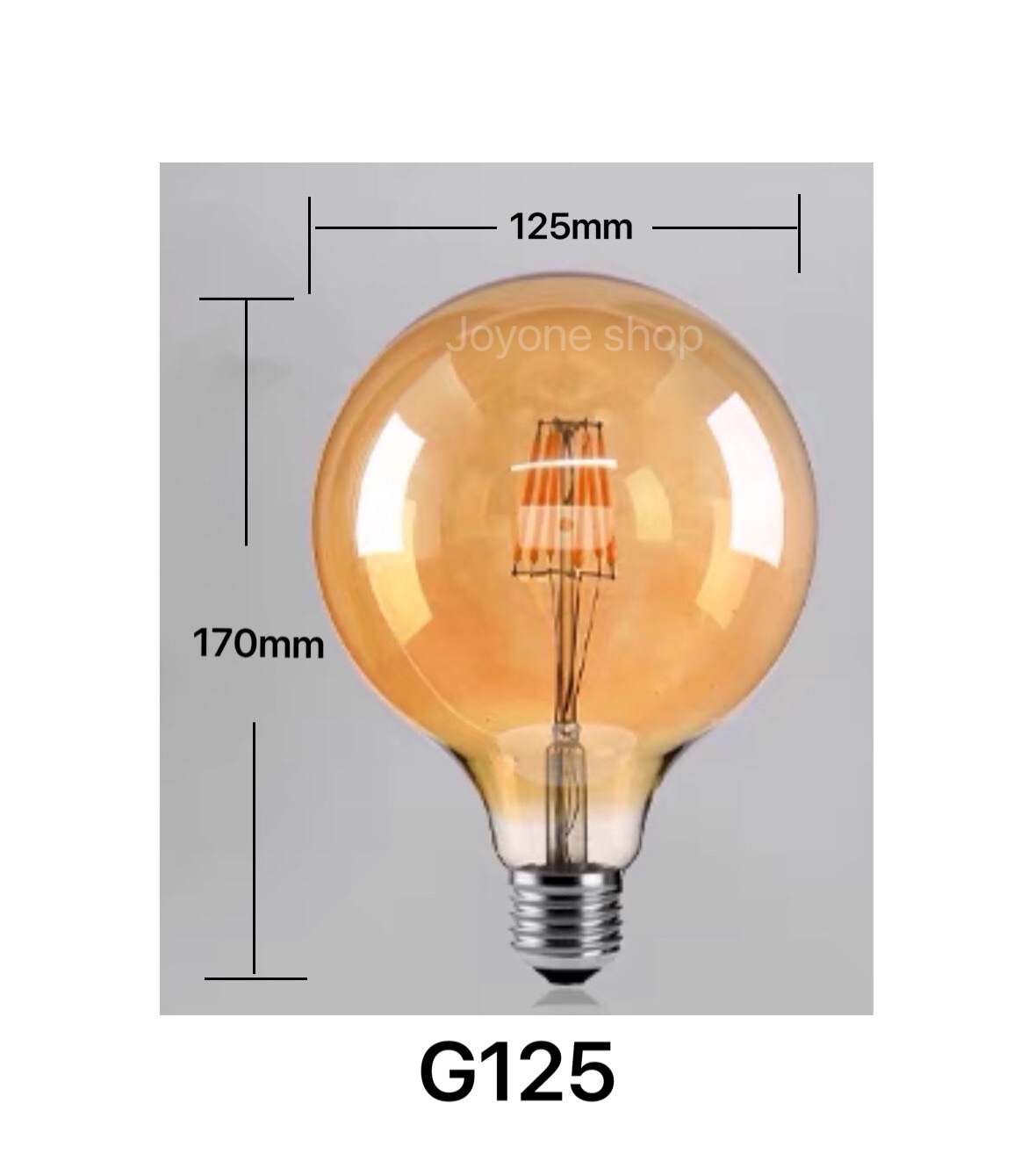 หลอดไฟวินเทจ หลอด ST64 G95 LED E27 Filament ฟิลาเมนต์ ทรงเอดิสัน4w/8W แสงวอร์ม สี G125 4W สี G125 4W